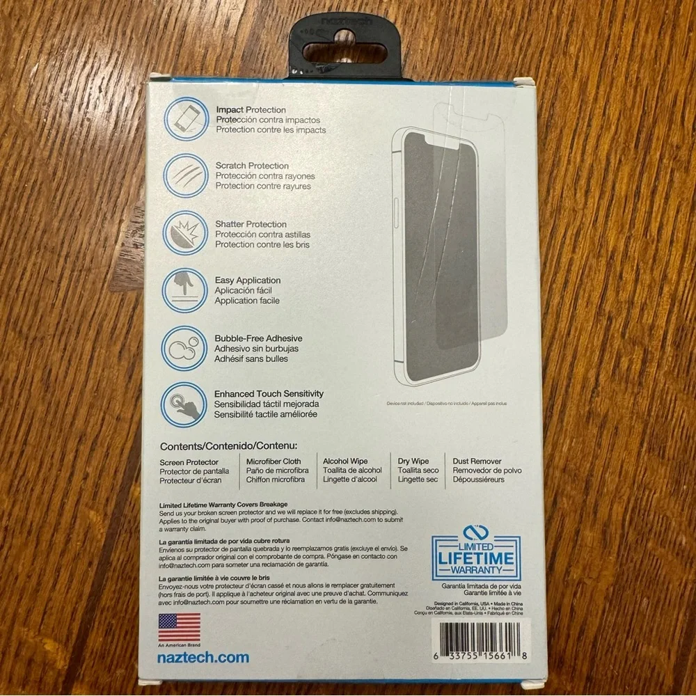 IntelliShield HD Tempered Glass Screen Protector for iPhone 14, 13, 13 Pro
